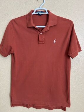 Polo Ralph Lauren Short Sleeve Burnt Orange Cotton Polo